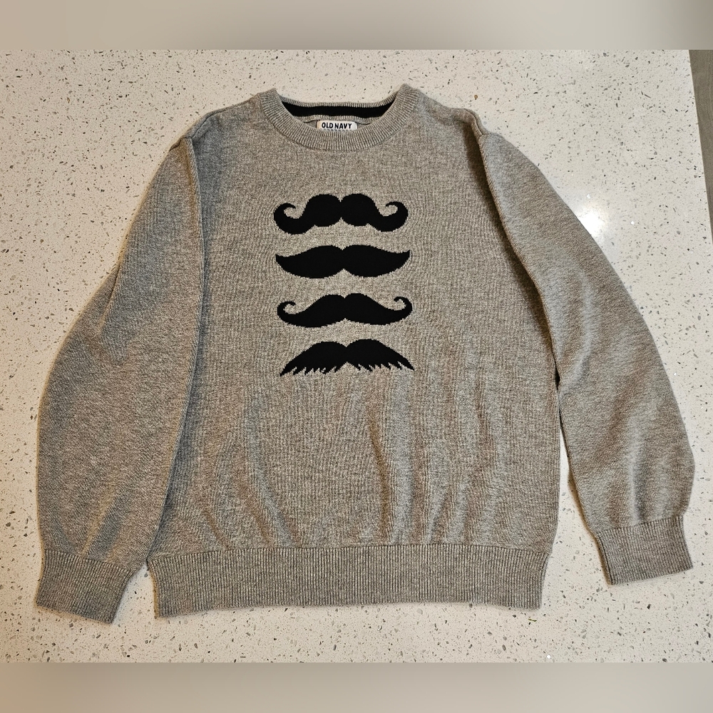 Old Navy Gray Crewneck Sweater Medium Boys